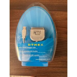 NEW DYNEX 6FT USB TO PARALLEL CONVERTER CABLE (DX-UBPC) Fast Ship!